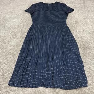 Banana Republic Dress Blue White Short Sleeve Women’s Size 0